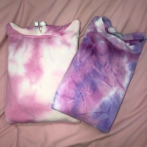 NEW Tie Dye Fleece Duo! Hoodie + Crewneck